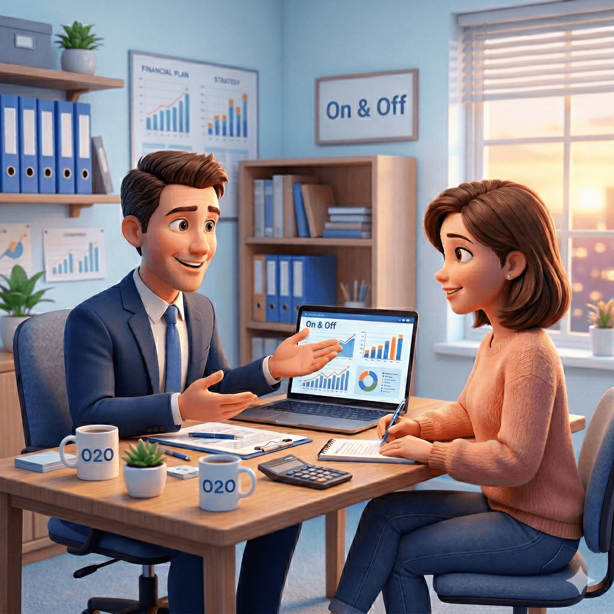 상담 장면을 표현한 일러스트 이미지